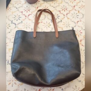 Madewell Large Leather Transport Tote